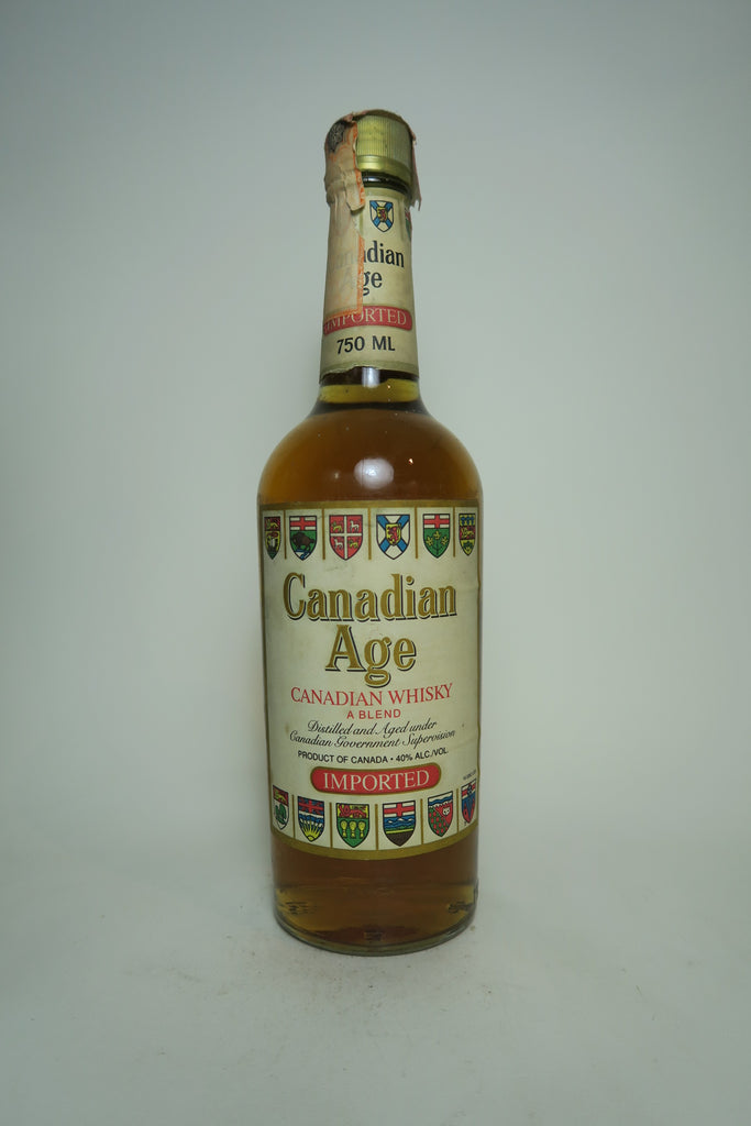 Canadian Age Blended Canadian Whisky - Bottled 1989 (40%, 75cl) bottle