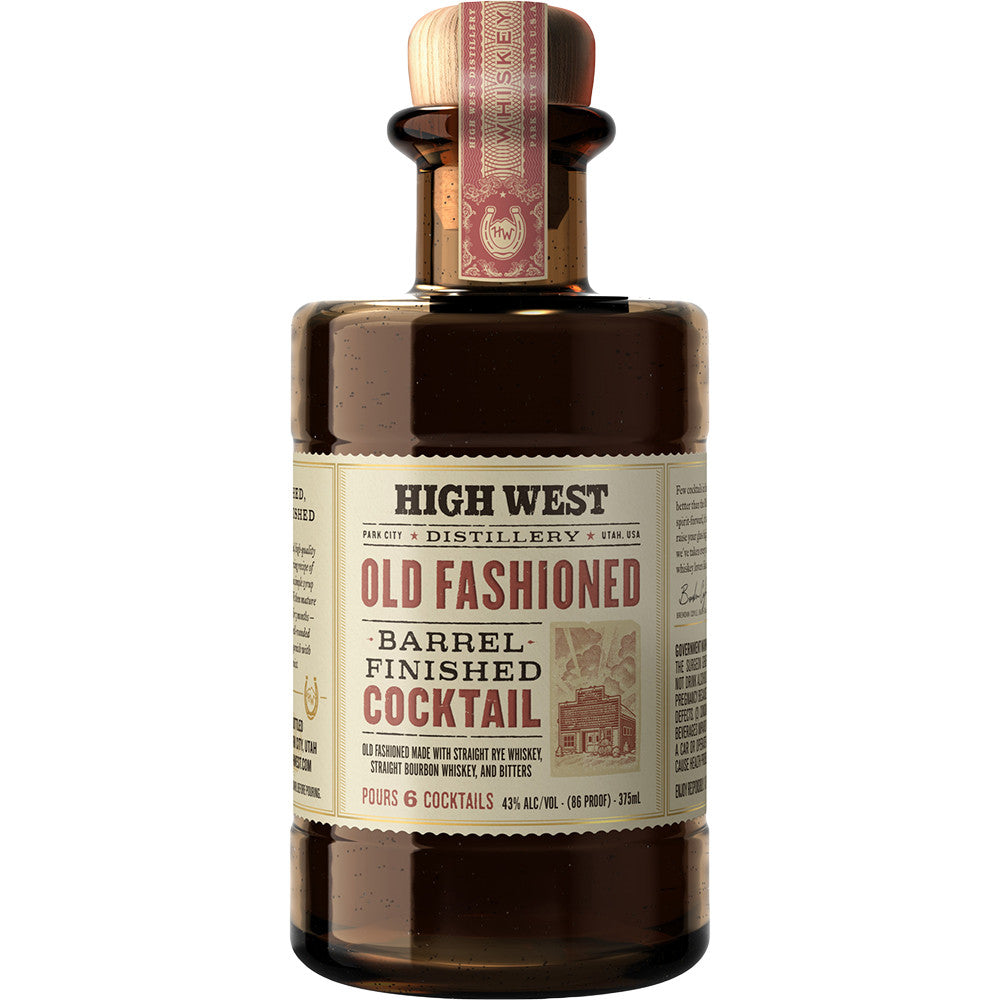 High West Old Fashioned Barrel Finished Cocktail 375ml bottle