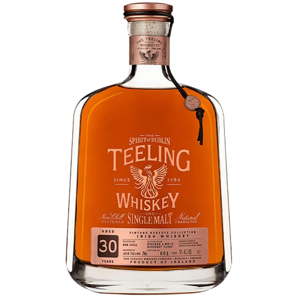 Teeling 30 Year Old Single Malt Irish Whiskey bottle