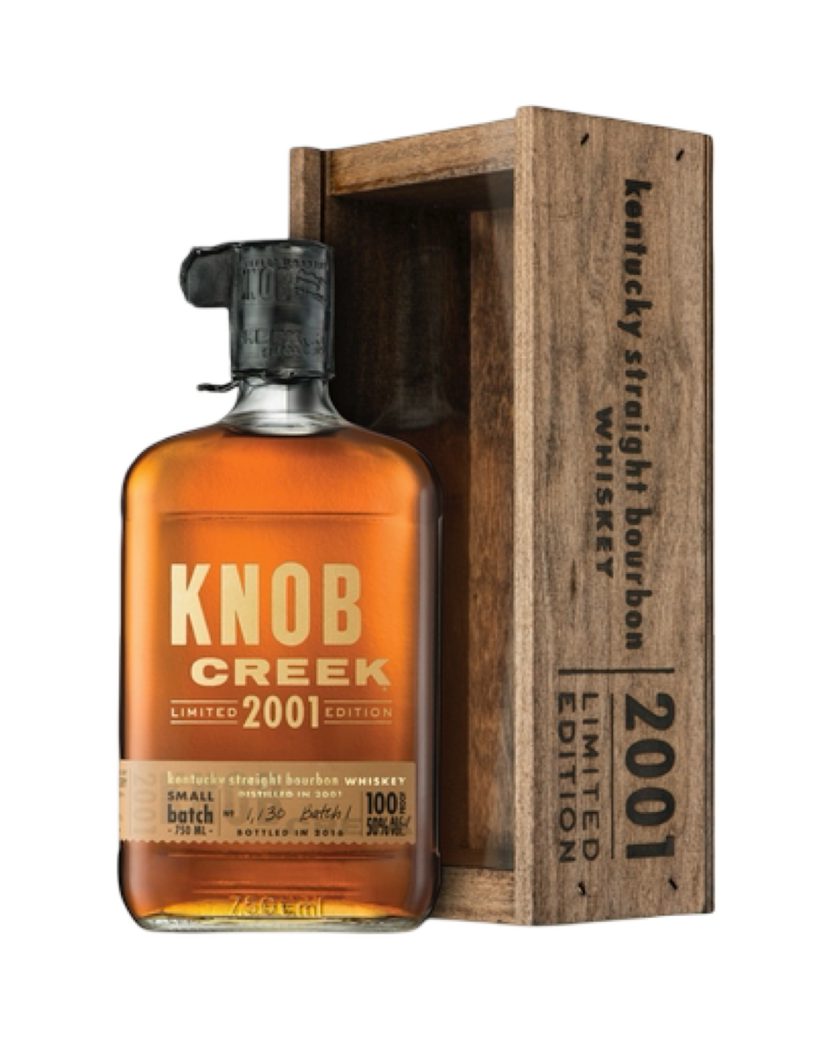 Knob Creek 2001 Limited Edition Small Batch Kentucky Straight Bourbon bottle