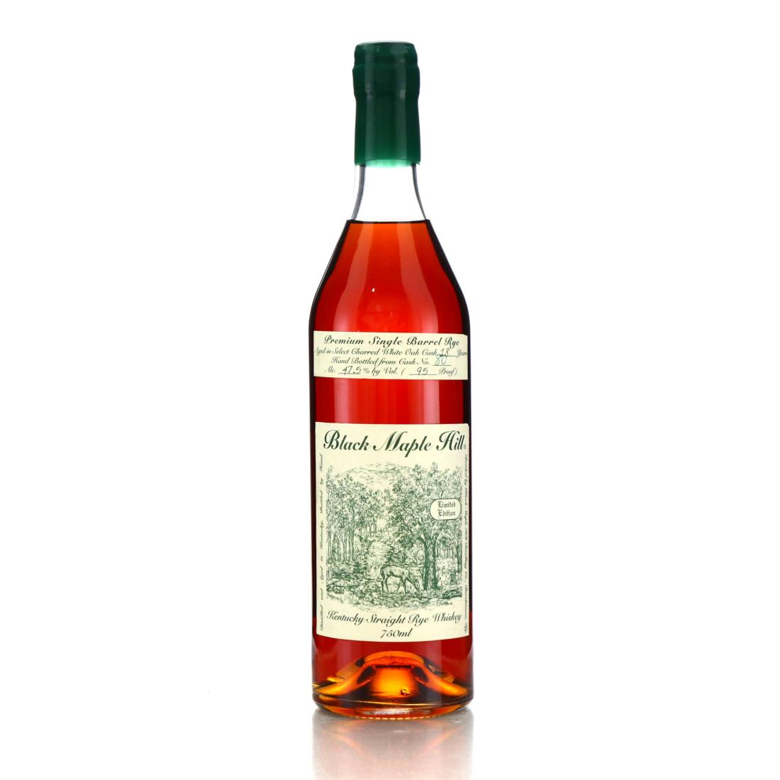 Black Maple Hill 18 Year Old Single Barrel Straight Rye Whiskey bottle