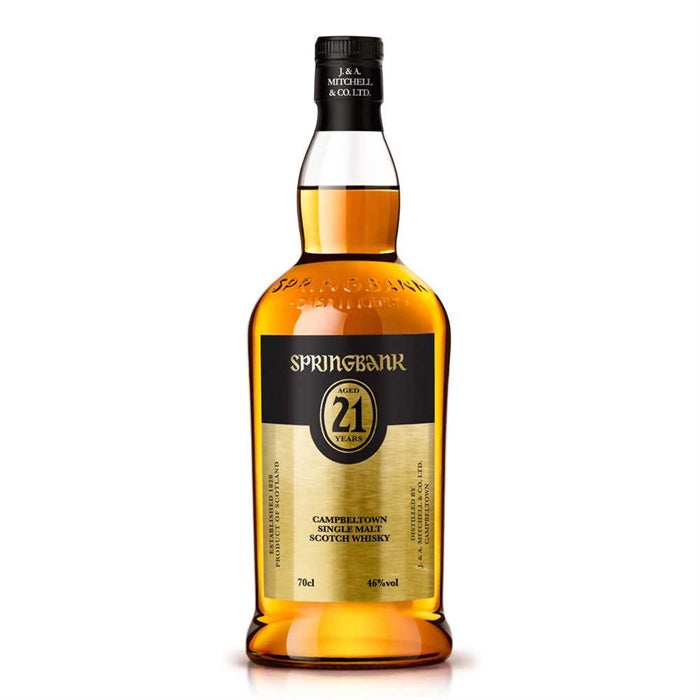 Springbank 21 Year Old Single Malt Scotch Whisky bottle