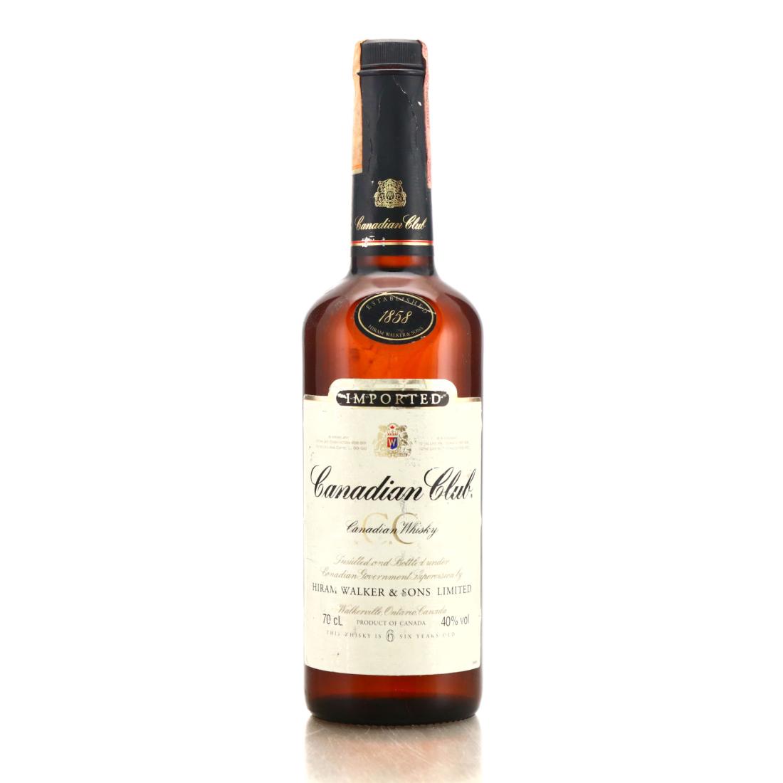Canadian Club 6 Year Blended Canadian Whisky - 1990s (40%, 75cl) bottle