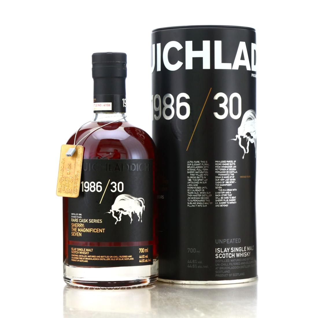 Bruichladdich 1986/30 Rare Cask Series - Sherry: The Magnificent Seven bottle