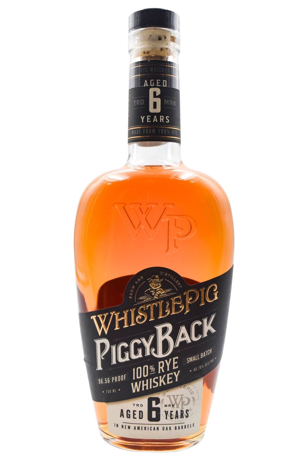 WhistlePig PiggyBack 6 Year Rye bottle