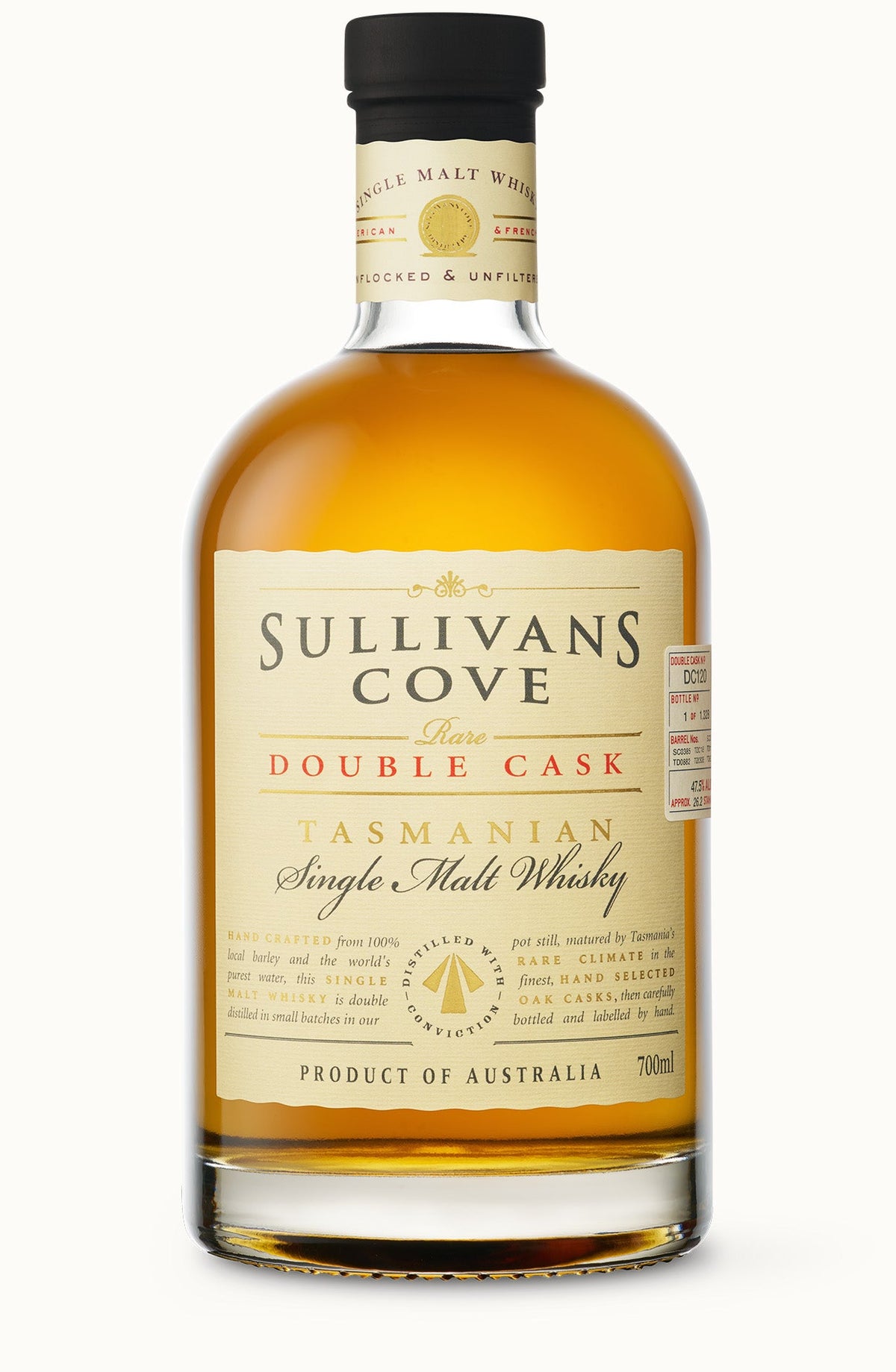 Sullivans Cove Double Cask Single Malt Whisky bottle