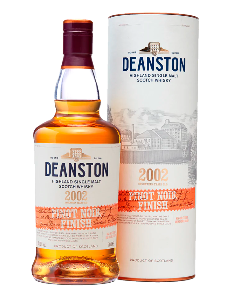 Deanston 17 Year Old 2002 Pinot Noir Finish Highland Single Malt Scotch Whisky bottle