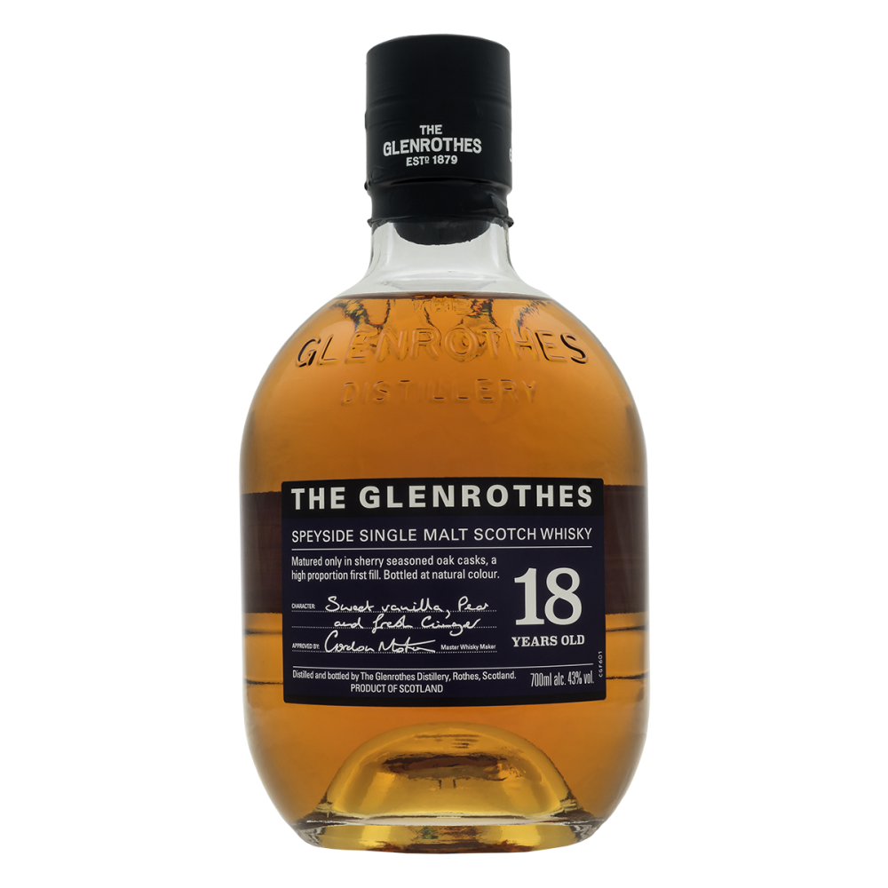 The Glenrothes 18 Year Old Single Malt Scotch Whisky bottle