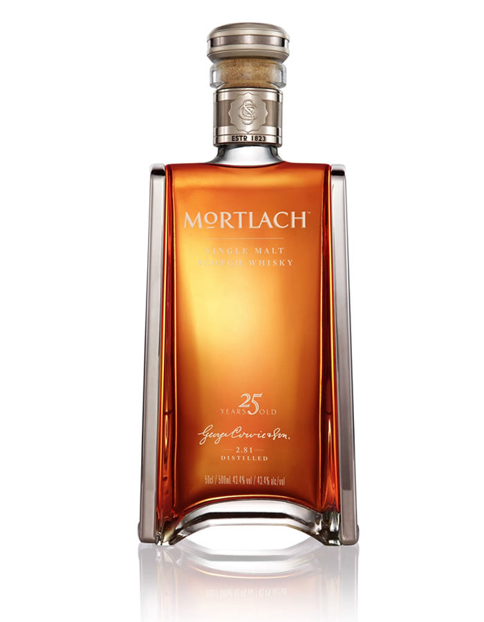 Mortlach 25 Year Old Single Malt Scotch Whisky bottle