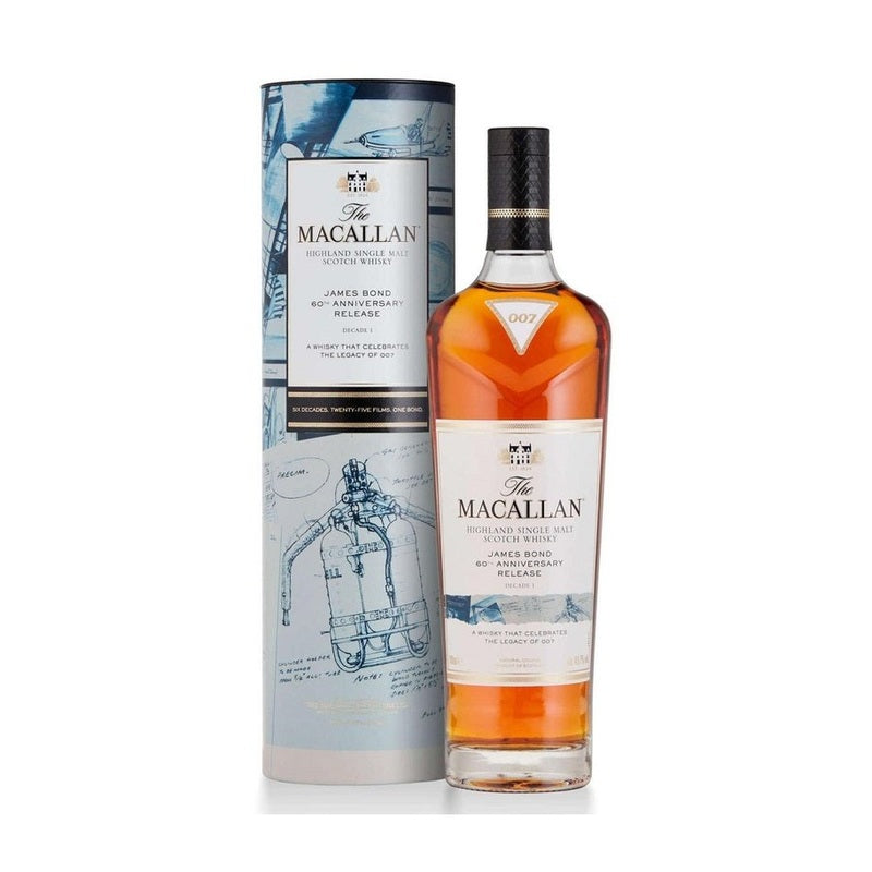 The Macallan James Bond Decade I 60th Anniversary Single Malt Scotch Whisky bottle