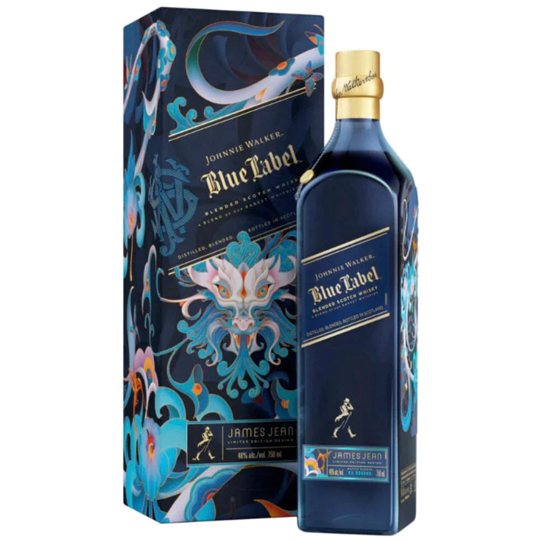 Johnnie Walker Blue Label Year of the Wood Dragon Blended Scotch Whisky bottle