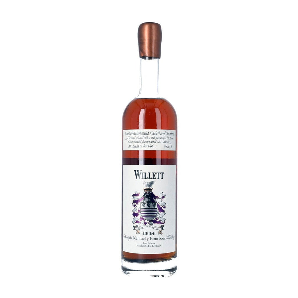 Willett Family Estate Bottled Single Barrel Bourbon Aged in White Oak Barrels for 9 Year 137.2 Proof "November Rain" bottle