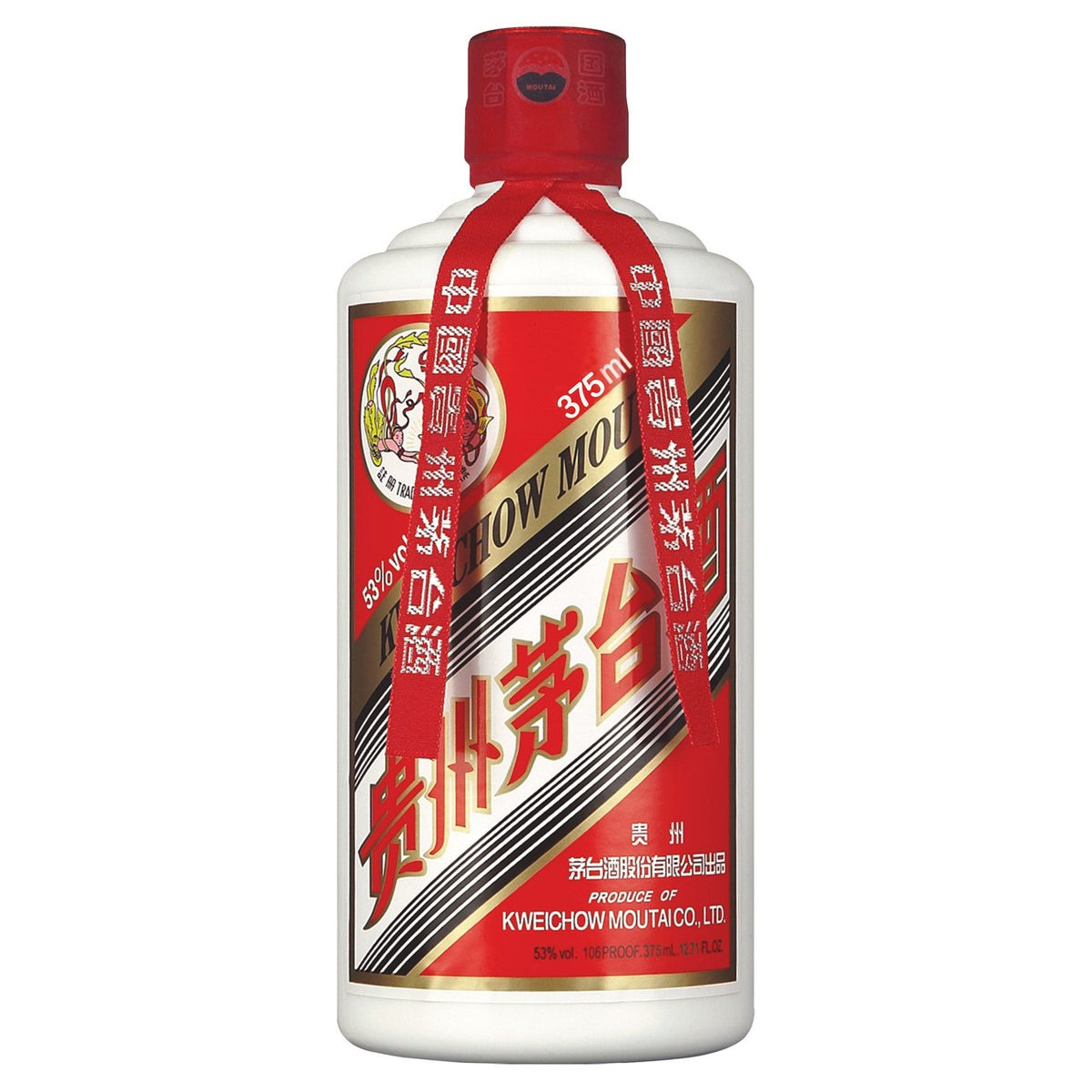 Kweichow Moutai Baijiu (375mL) bottle