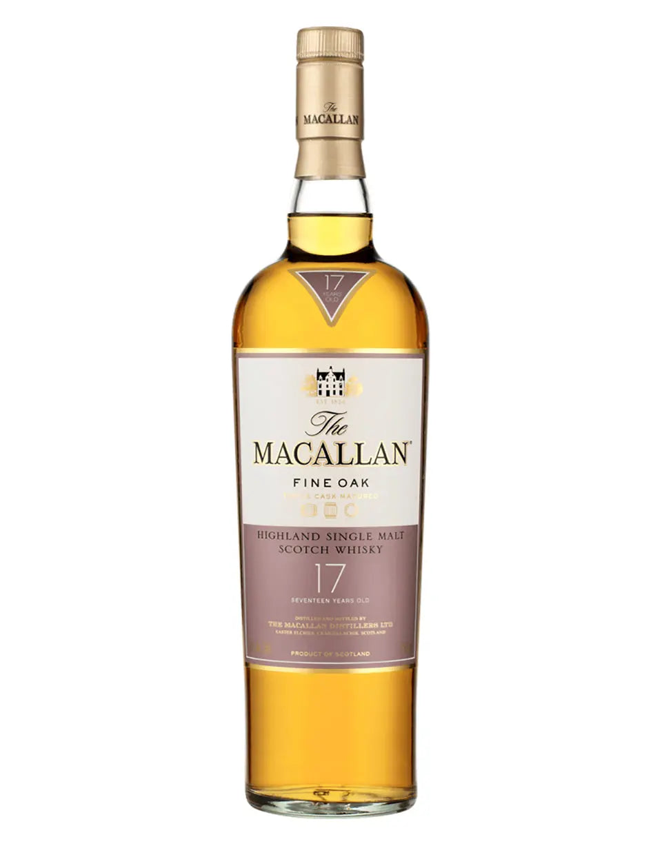 The Macallan 17 Year Old Fine Oak Single Malt Scotch Whisky bottle