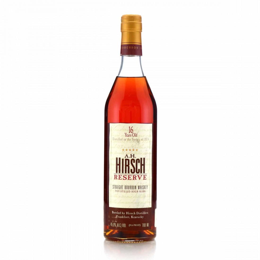 A.H. Hirsch 1974 Reserve 16 Year Old Straight Bourbon Whiskey bottle