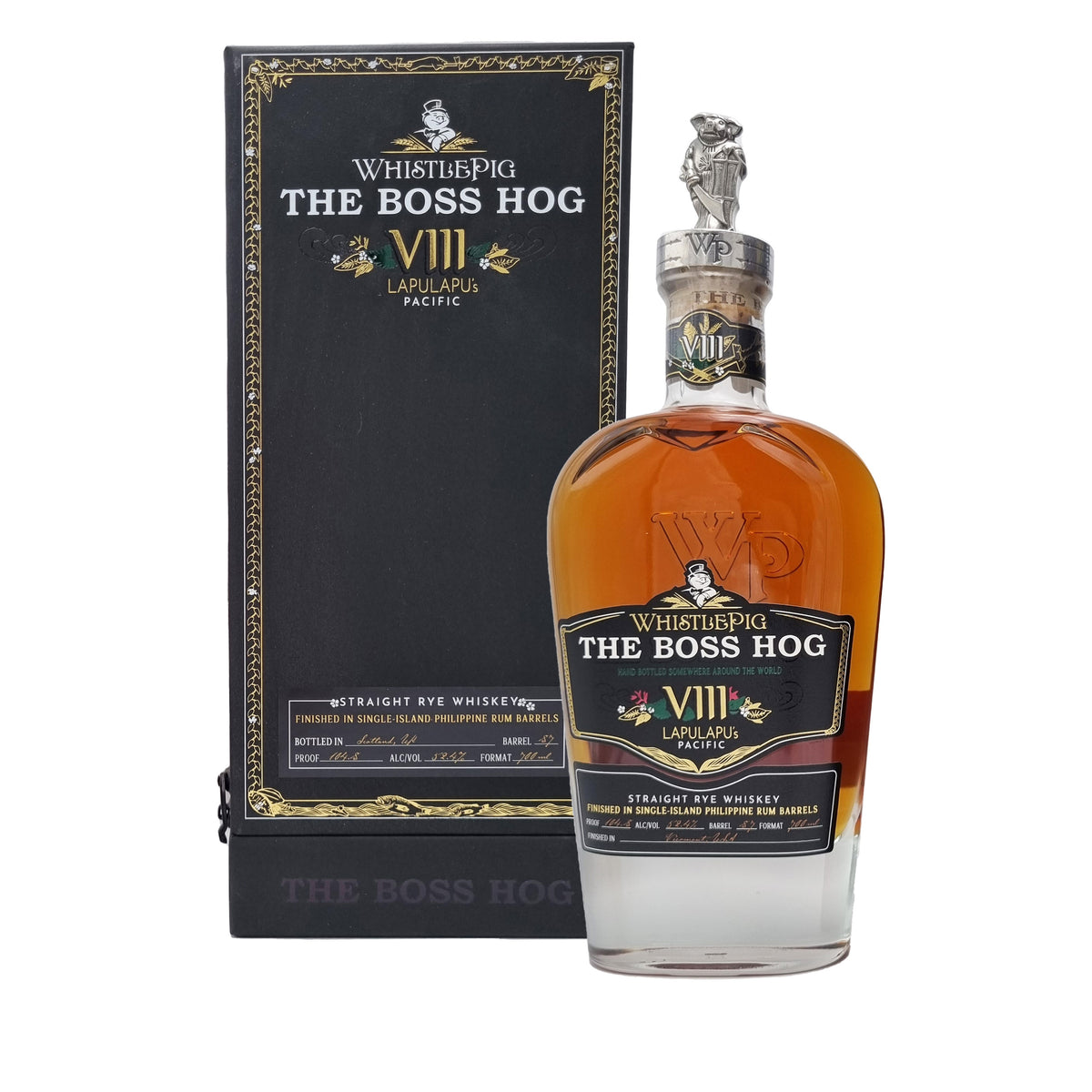 WhistlePig Boss Hog VIII Lapulapu's Pacific Rye Whiskey bottle