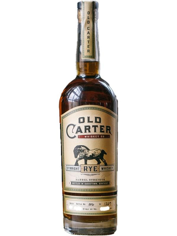 Old Carter Batch #9 Rye Whiskey bottle
