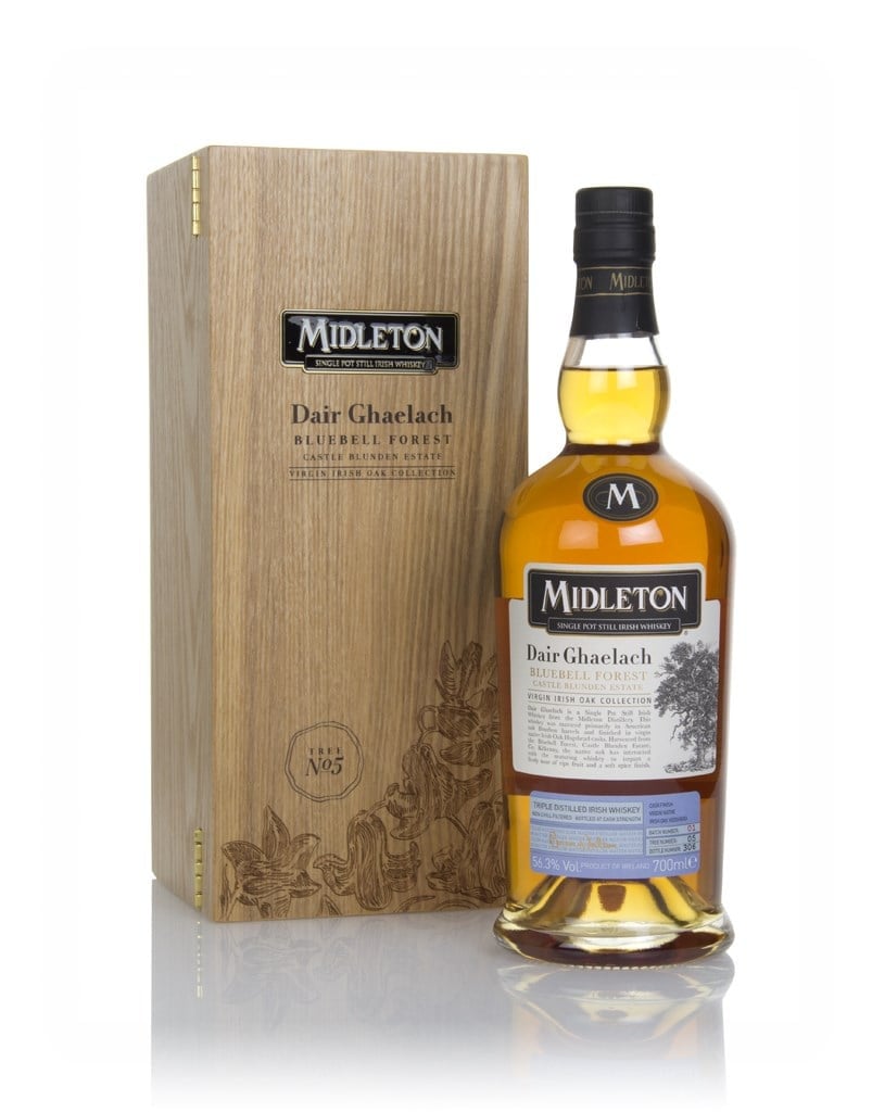 Midleton Dair Ghaelach Bluebell Forest Single Pot Still Irish Whiskey bottle