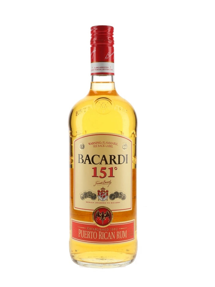 Bacardi 151 Rum bottle