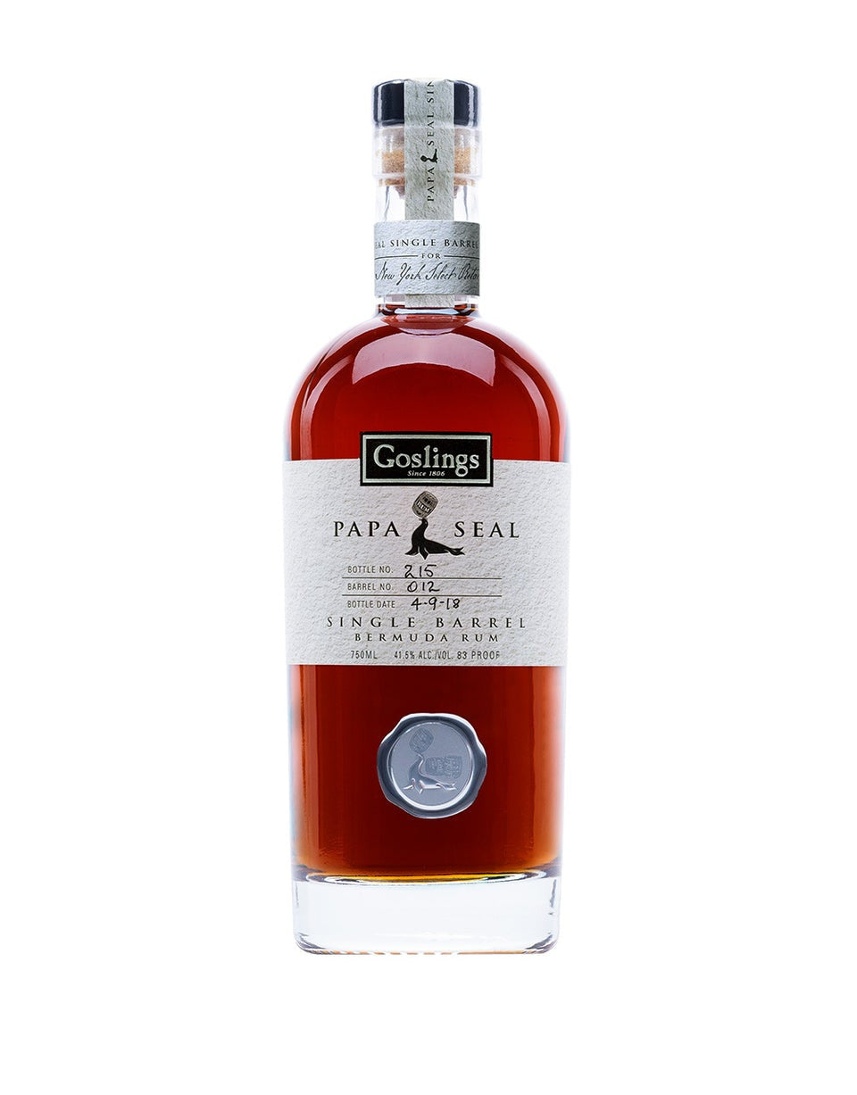 Goslings Papa Seal Single Barrel Bermuda Rum 2018 Release bottle
