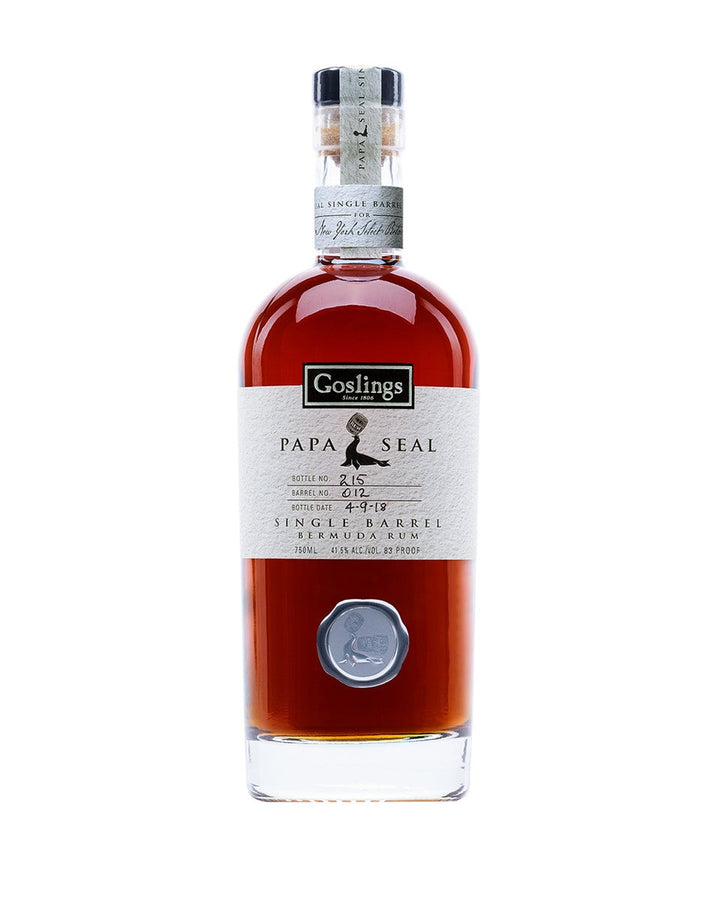 Goslings Papa Seal Single Barrel Bermuda Rum 2018 Release bottle