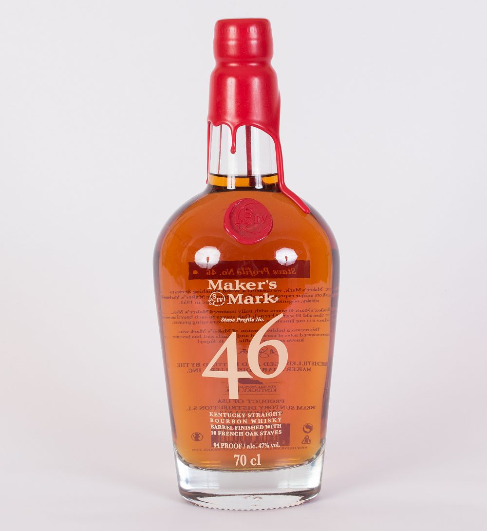 Maker's Mark 46 Bourbon Whisky bottle
