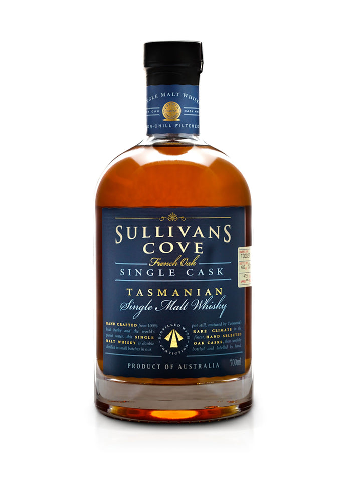 Sullivans Cove French Oak Single Cask Malt Whisky bottle