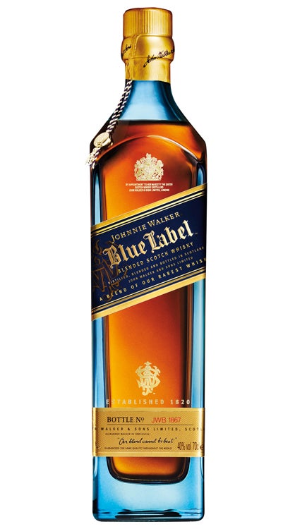 Johnnie Walker Blue Label Scotch Whisky bottle