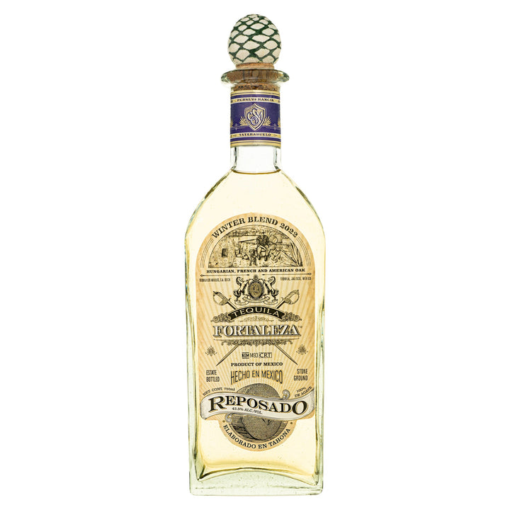 Fortaleza Winter Blend 2022 Reposado Tequila bottle