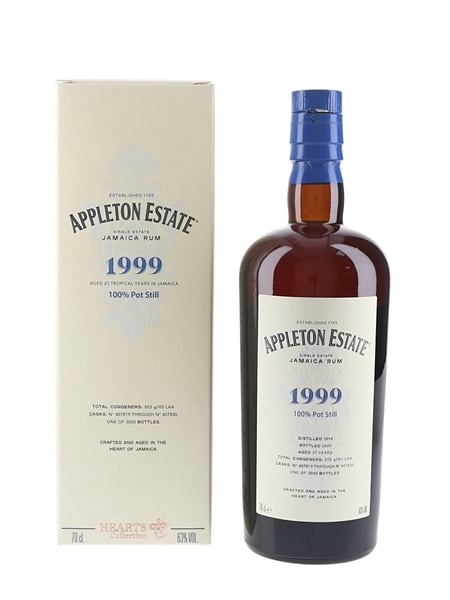 Appleton Estate 1999 Hearts Collection Rum bottle