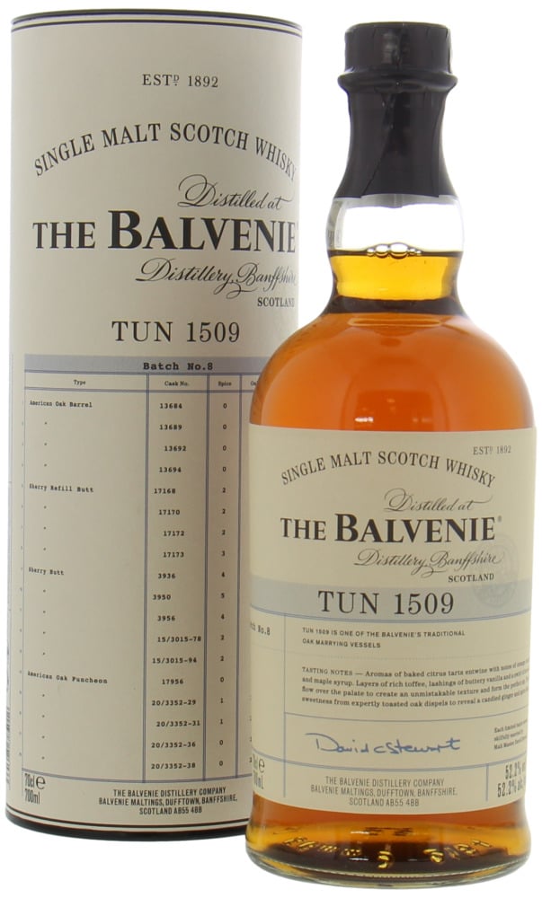 The Balvenie Tun 1509 Batch #8 Single Malt Scotch Whisky bottle