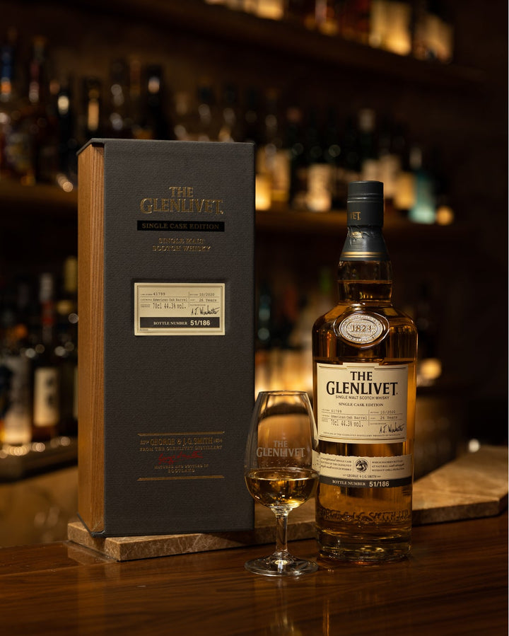 The Glenlivet Single Cask Pullman Club Car Single Malt Scotch Whisky bottle