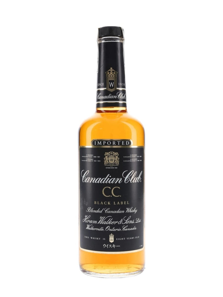 Canadian Club Black Label 8 Year Blended Canadian Whisky - Distilled 1980s / Bottled 1990s (40%, 75cl) bottle