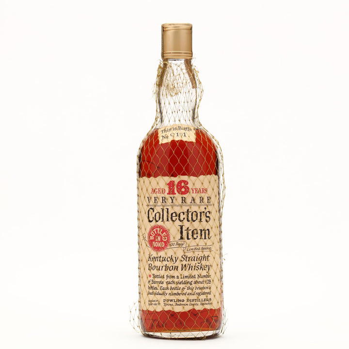 Dowling Distillers Collector's Item 16 Year Old Bottled in Bond 1953 bottle