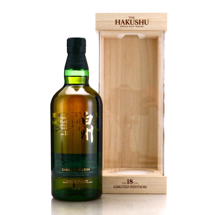 Suntory Hakushu 18 Year Old Limited Edition Japanese Whisky bottle