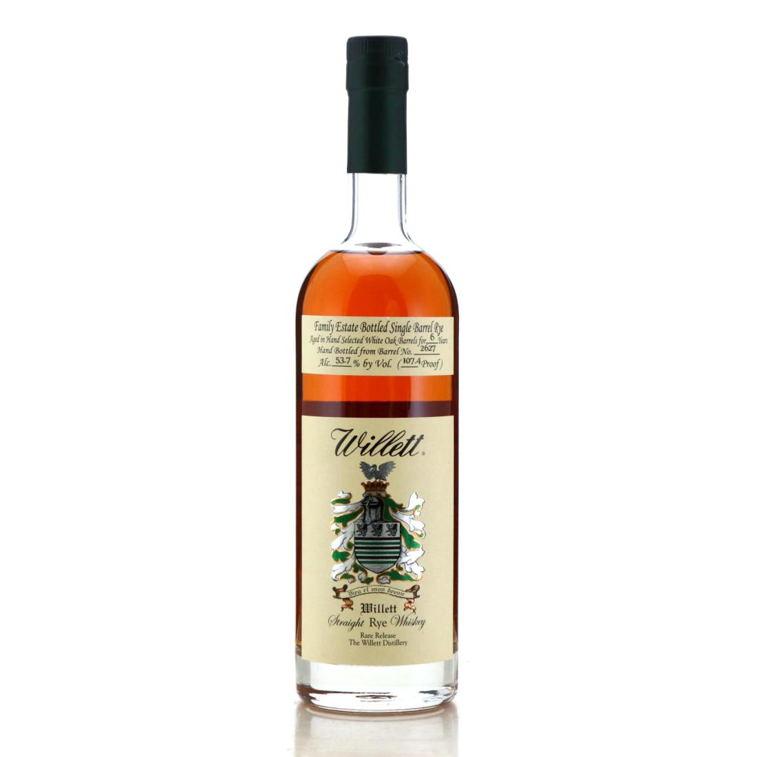 Willett Family Estate 6 Year Old Rye Whiskey bottle