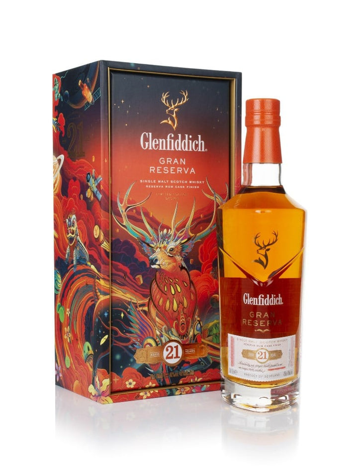 Glenfiddich 21 Year Old Gran Reserva Chinese New Year 2022 Single Malt Scotch Whisky bottle