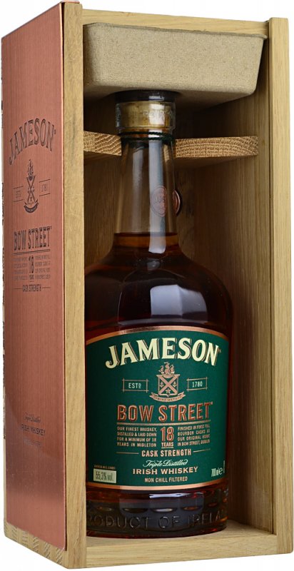 Jameson Bow Street 18 Year Old Batch 1 Irish Whiskey bottle