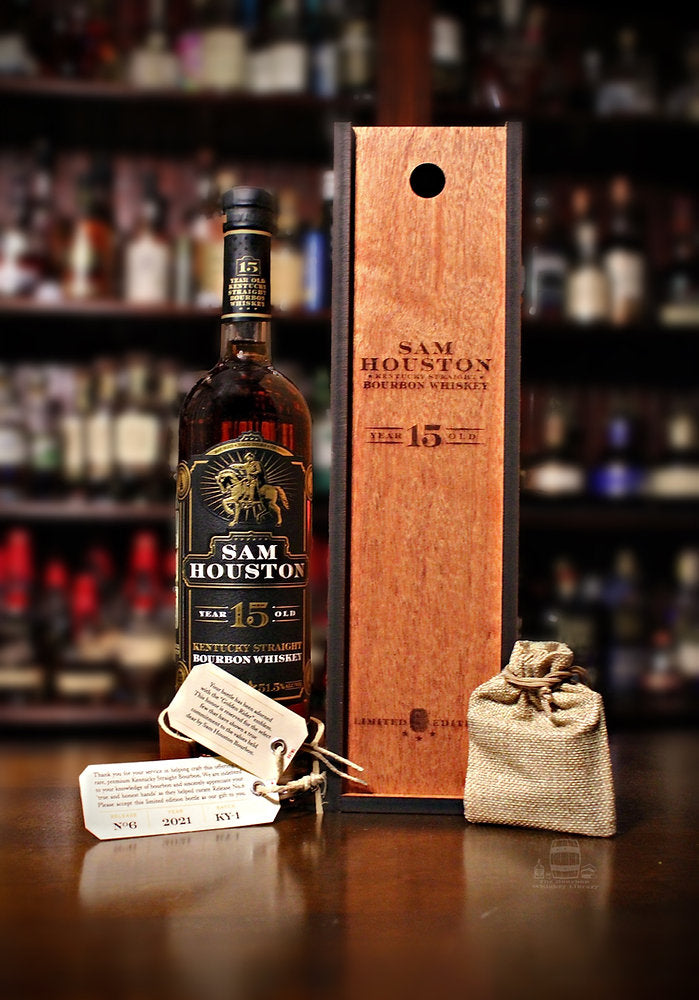Sam Houston 15 Year Old 2021 Release No. 6 Kentucky Straight Bourbon Whiskey bottle