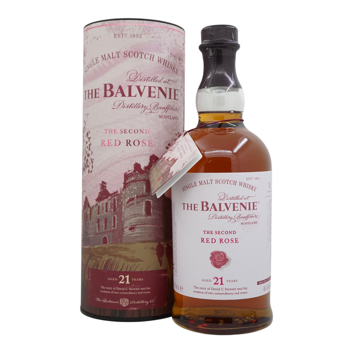 The Balvenie The Second Red Rose 21 Year Old Single Malt Scotch Whisky bottle
