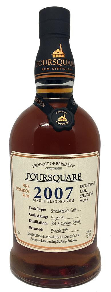 Foursquare 2007 Single Blended Rum bottle