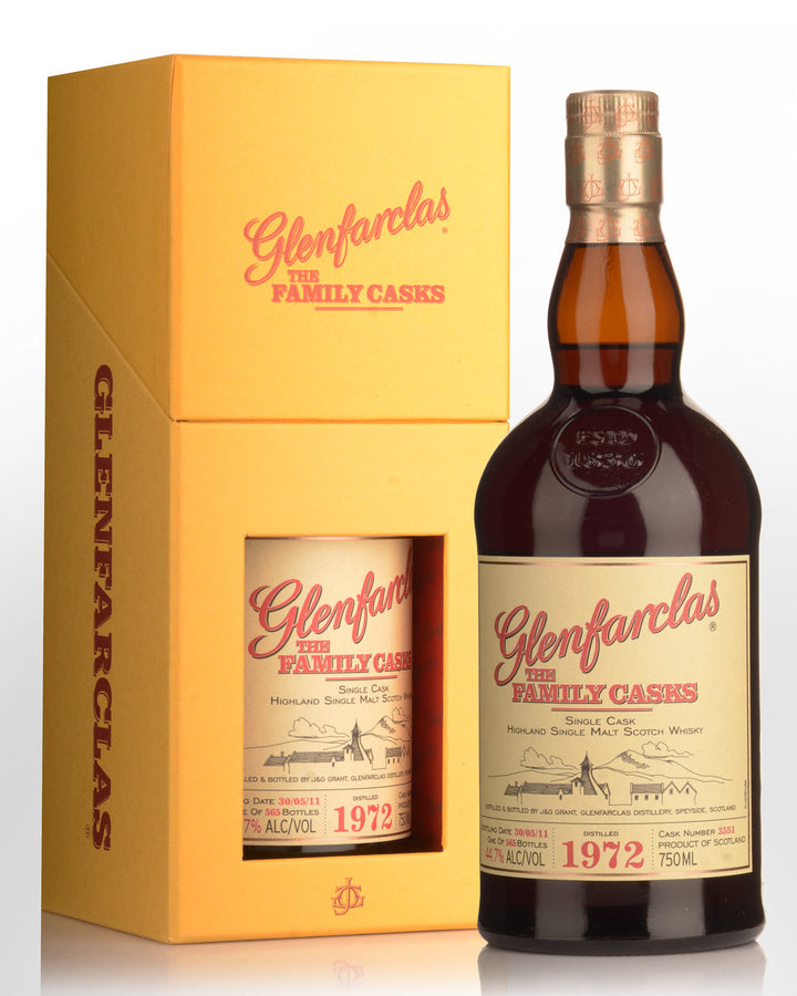 Glenfarclas 1972 Family Cask No. 3551 Single Malt Scotch Whisky bottle