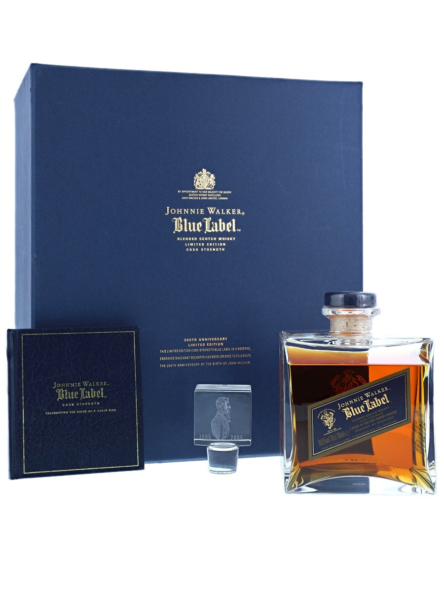 Johnnie Walker Blue Label 200th Anniversary Edition Cask Strength Scotch Whisky bottle