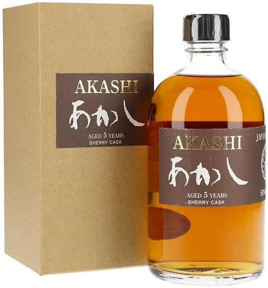 Akashi 5 Year Old Sherry Cask Single Malt Whisky bottle