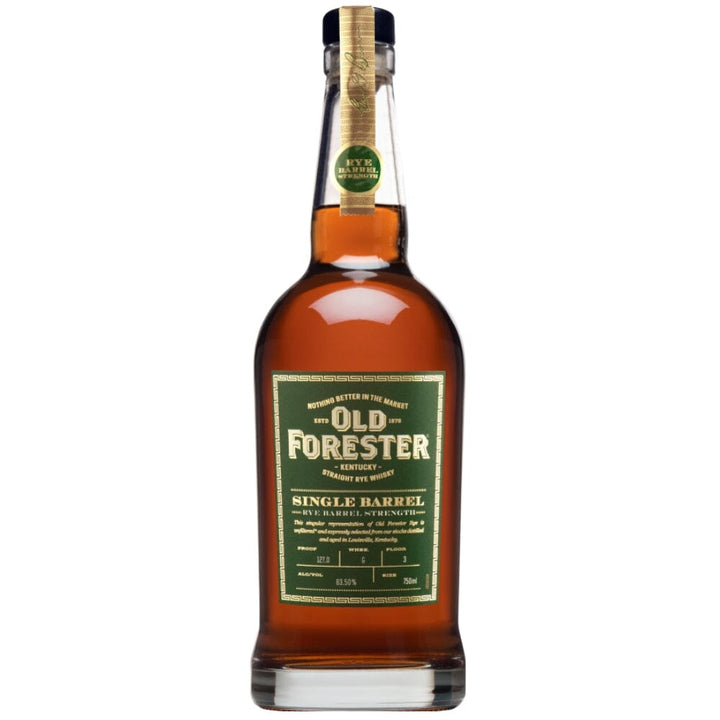 Old Forester Single Barrel Barrel Strength Rye Whiskey bottle