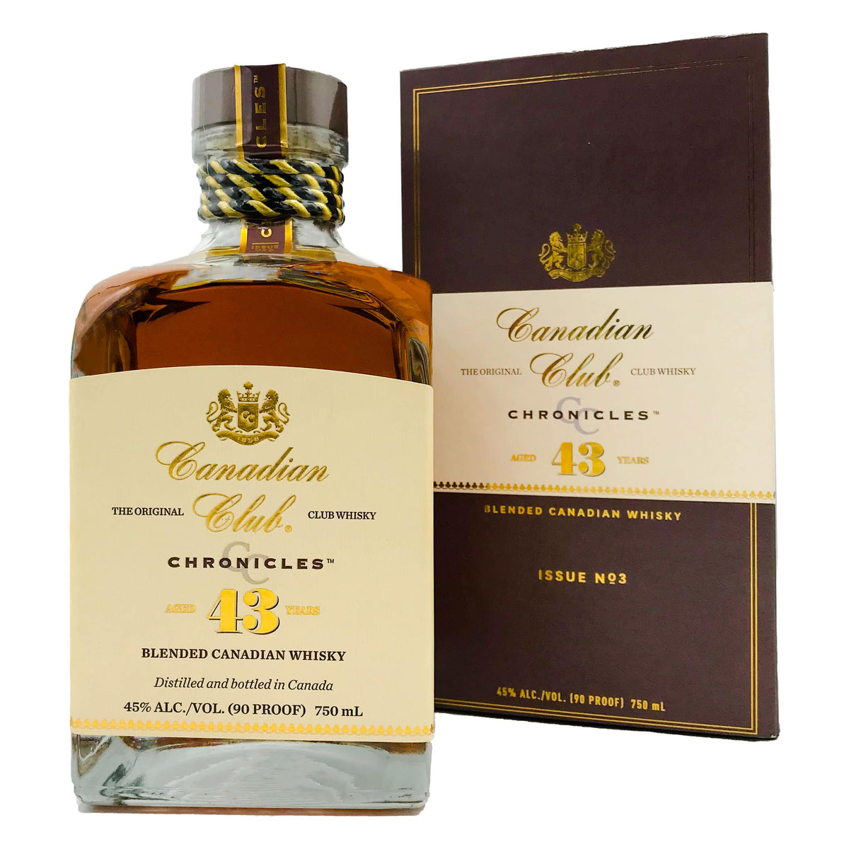 Canadian Club Chronicles 43 Year Old Whisky Issue No. 3 bottle