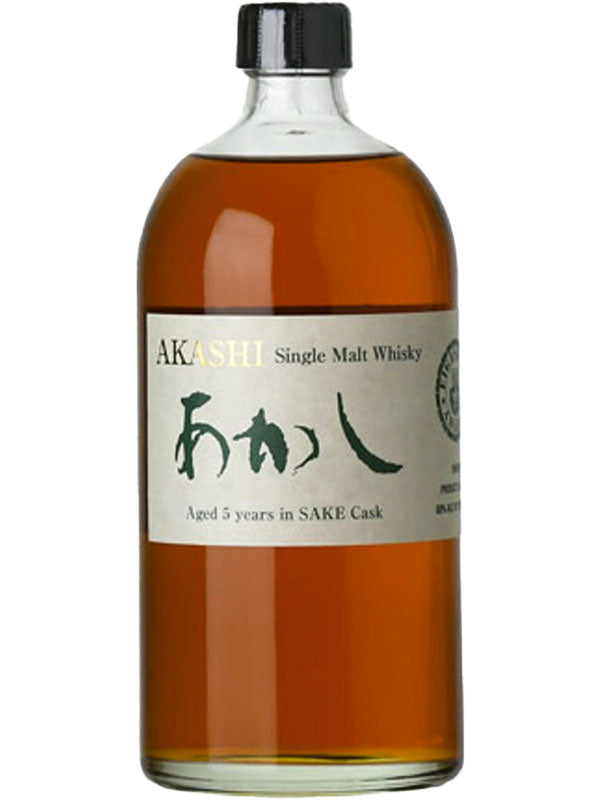 Akashi 5 Year Old Single Malt Sake Cask Whisky bottle