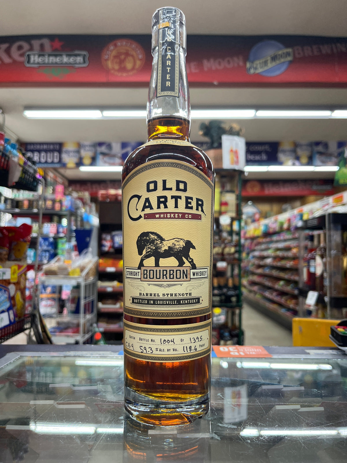 Old Carter Very Small Batch Straight Bourbon Whiskey bottle