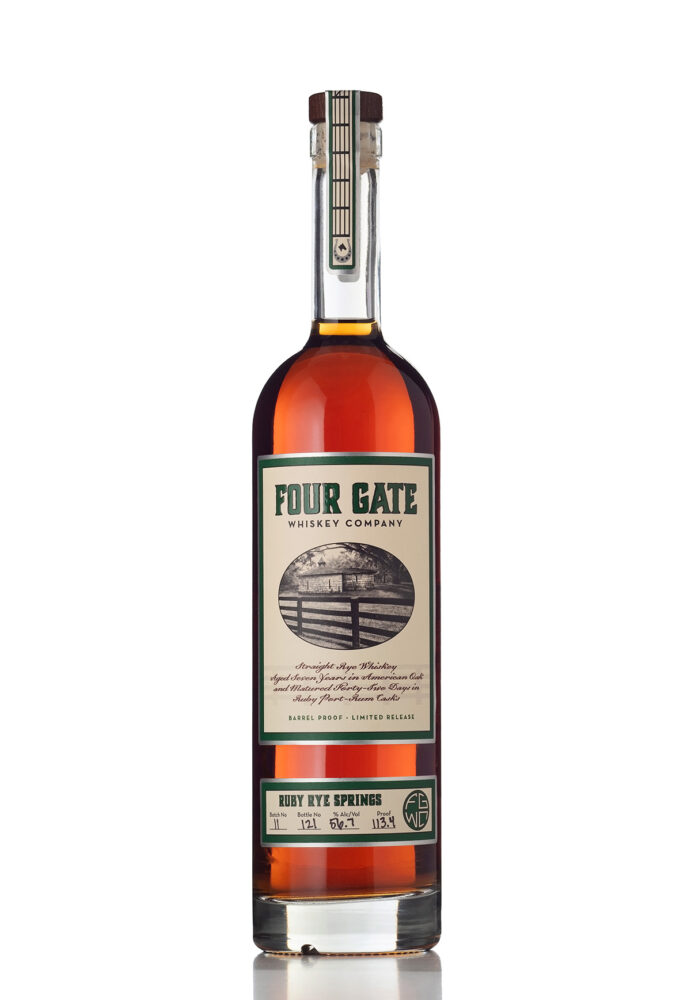 Four Gate Ruby Rye Springs Batch 11 Rye Whiskey bottle