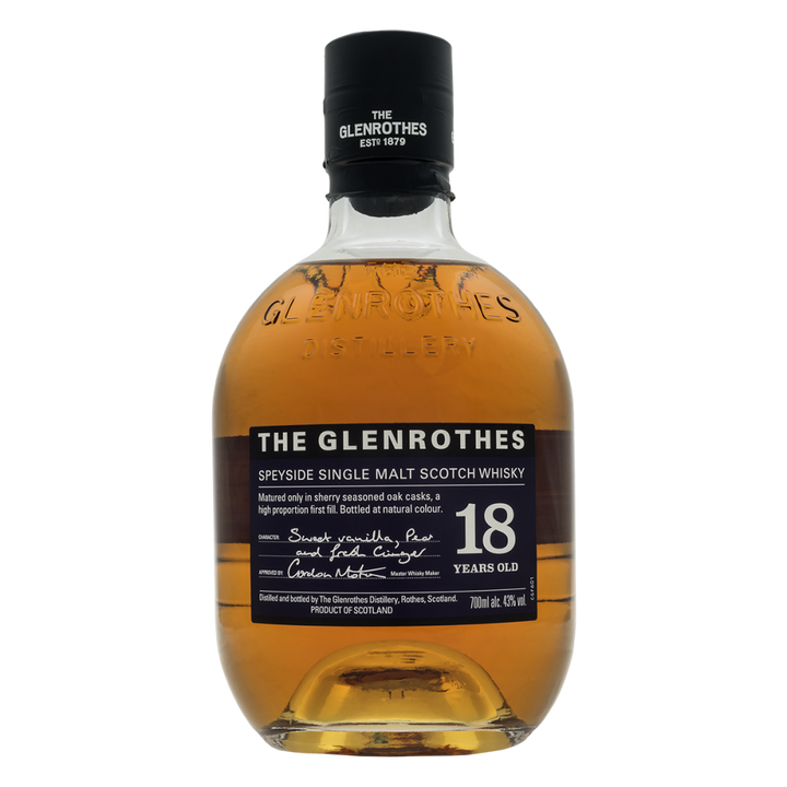The Glenrothes 18 Year Old Single Malt Scotch Whisky bottle